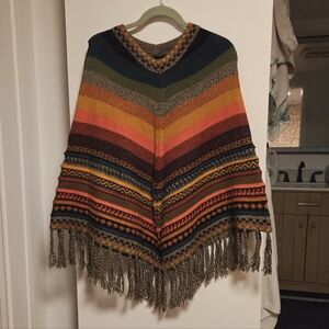 Authentic Peruvian Knit Poncho